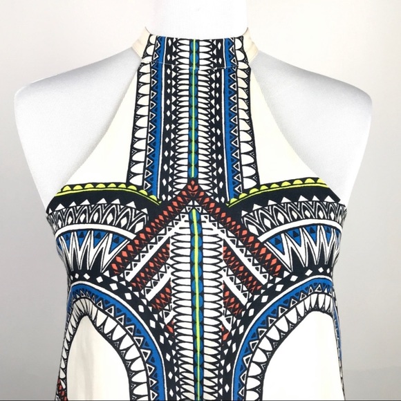 Alexis Vanji Halter Mini Dress Sz XS Tribal Print - Picture 4 of 7